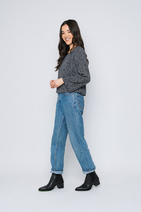 Kali-Bell Sleeve Woven Blouse